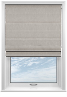 Laura Ashley Swanson, Oyster - Twist&Fit Roman Blind